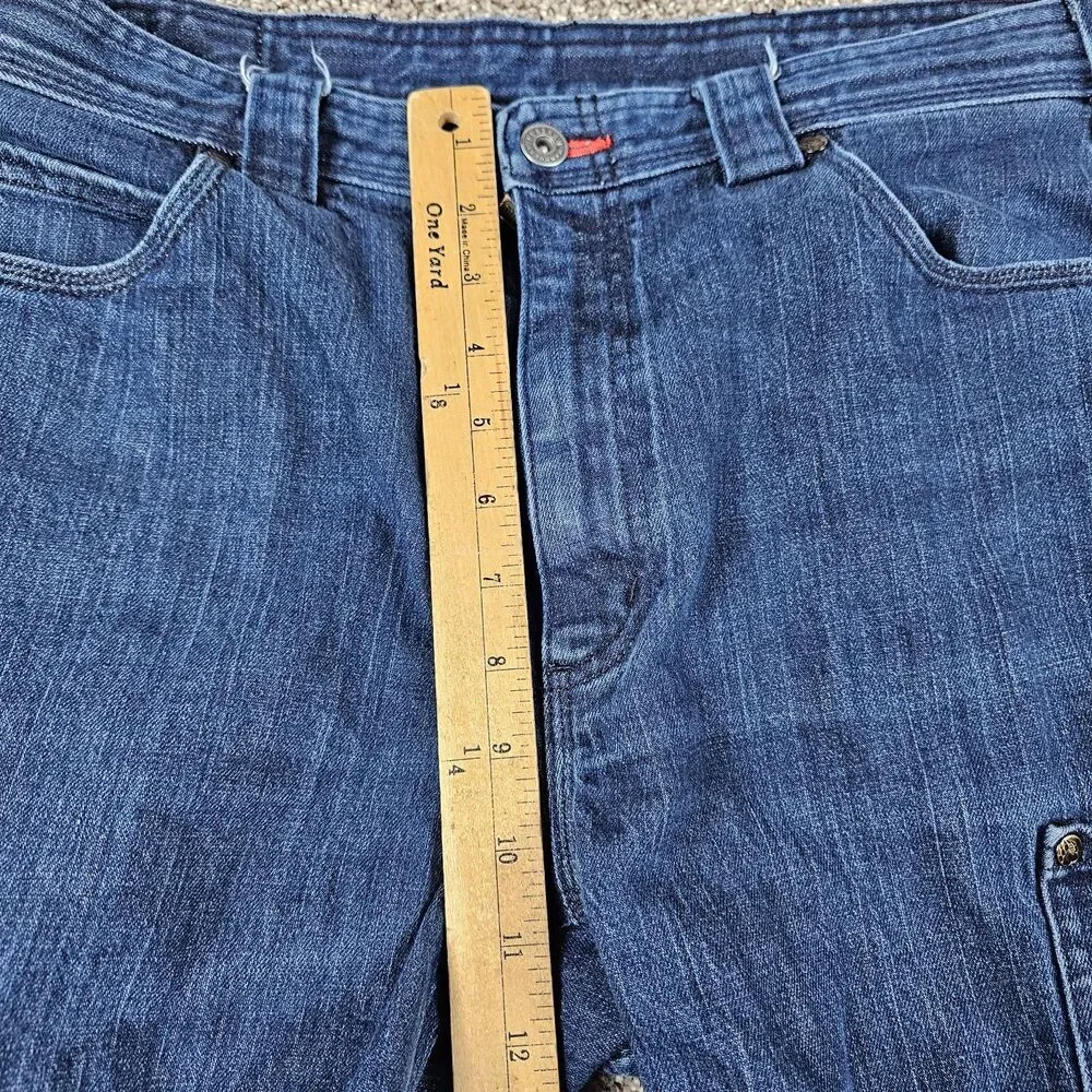 Duluth Alaskan Hardgear Jeans Mens 35x28 Cordura Stretch Cargo Utility Workwear